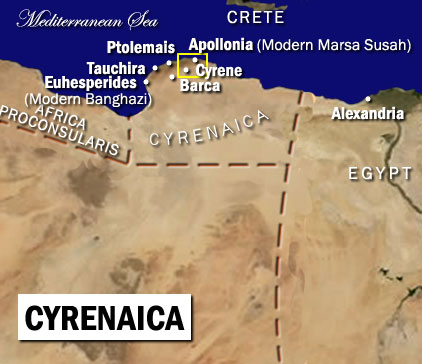 cyrenaica from satellite