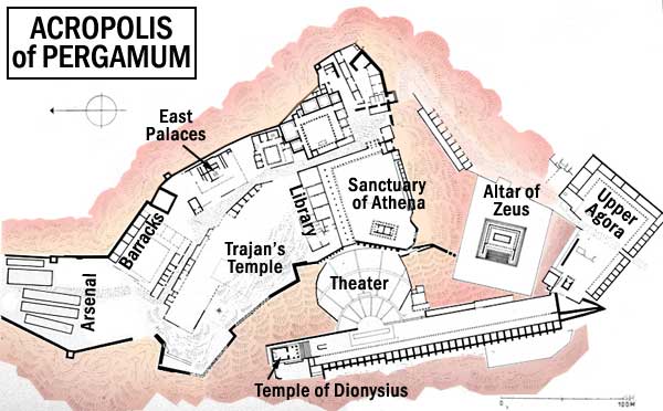 plan of pergamum acropolis
