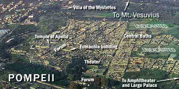 pompeii from satellite