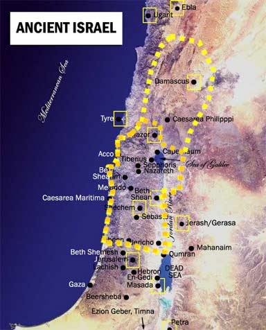 map of israel during Jeroboam II